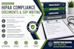 write hipaa compliance documents, sops, and healthcare policies