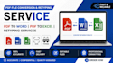 convert PDF to word or excel with accurate typing