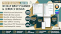 do adhd weekly daily planner, monthly yearly tracker, hyperlinked goodnotes kdp