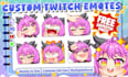 twitch emotes, chibi emotes, and animated emotes for stream