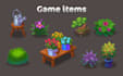 create 2d game icons, props and inventory assets