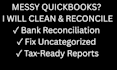 do quickbooks online cleanup and bank reconciliation