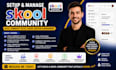 setup skool online community skool course creation skool community manager