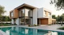 create 3d house model and render exterior, interior, 3d floor plan