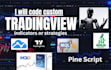 tradingview pine script strategy and indicator development and backtesting