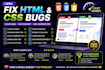 fix HTML CSS bugs and responsive issues