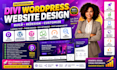 build redesign custom divi wordpress landing page website theme design developer