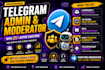 manage your telegram group as admin, moderator, and community manager