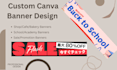 create custom canva cards banners flyers menus