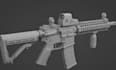 create 3d gun model, rifles, weapon asset, game ready weapon, hard surface model