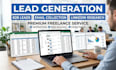 do expert data entry and lead generation