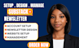 setup substack account design substack email newsletter