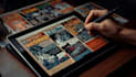 create vintage comic, horror and sci fi art