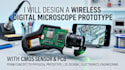 design a wireless digital microscope prototype with cmos sensor and pcb