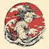 make japanese calligraphy and illustrations for logo, poster