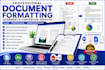 professionally format microsoft word, PDF, reports, and documents