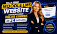 fully set up your moodle lms website and launch your online course