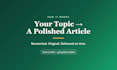 write an SEO optimized personal finance blog post
