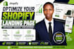 optimize your shopify landing page for higher conversion and sales