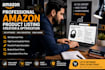 professionally create, optimize, and update amazon product listings