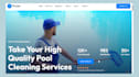 design pool website pool cleaning swimming pool pool service swimming website