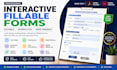 create interactive fillable PDF forms editable pdf form in acrobat or indesign