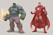 design a superhero comic illustration