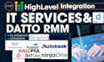 connectwise kaseya autotask psa ninjaone halopsa atera IT glue datto rmm syncro