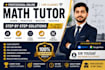 teach mathematics, algebra, calculus, linear algebra, and statistics onli