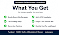 set up google ads conversion tracking call tracking for local services business