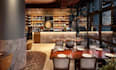 upscale urban restaurant,bar interior,3d layout design,commercial kitchen,cafe