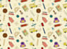 create back to school patterns for stationery and fabrics