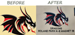 embroidery digitizing hat and left chest full back