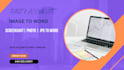 do urdu to english typing data entry and pdf to word