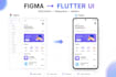 build flutter UI screens, bug fixes and integrate apis