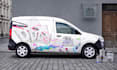 create a professional van wrap design with print ready files