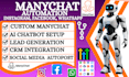 build manychat automation manychat chatbot ai chatbot whatsapp chatbot manychat