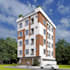 render proposed building elevation plan,multi floor maisonettes model,cgi visual