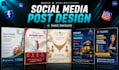 create modern social media post designs