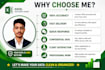 do microsoft excel data entry, data cleaning, formatting, PDF to excel