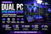 setup dual PC streaming with elgato stream deck obs and audio routing