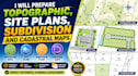 prepare topographic, site plans, subdivision and cadastral maps