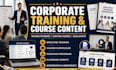 create corporate training content, coaching programs and elearning course script