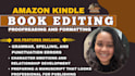 proofread, kdp book editing, format fiction or non fiction manuscript