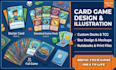 do custom card game design and board game playing cards