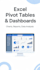 create pivot tables, charts and  dashboards in excel