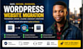 migrate wordpress website, website migration, transfer website, move website