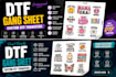 create print ready custom dtf gang sheet for dtf transfers