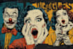 create distressed vintage retro comic art for t shirts