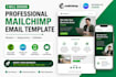 design a professional mailchimp email template in canva